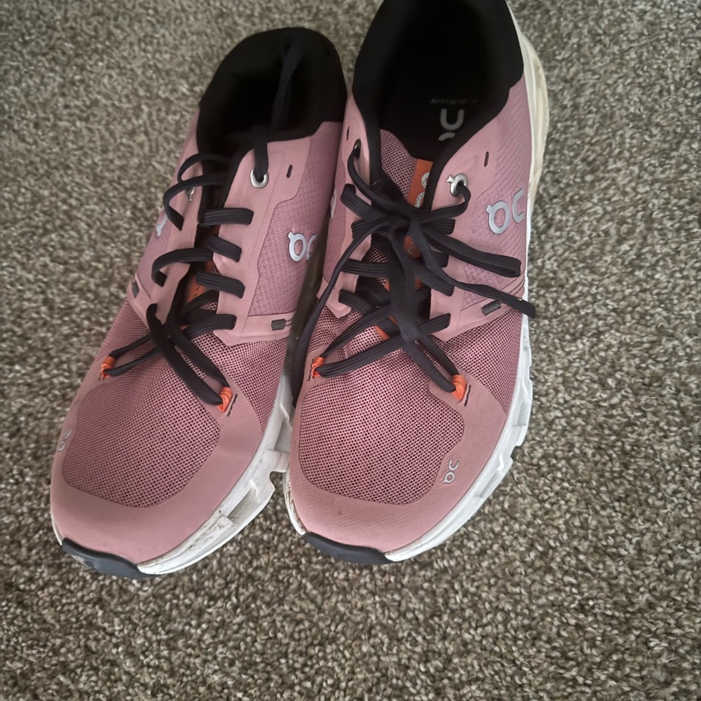 On Running Women's Sneakers in Pink and Black
